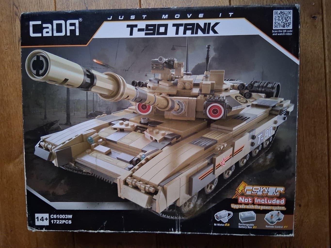 CaDA C61003W T-90 Tank Bouwset, Ophalen of Verzenden, Zo goed als nieuw, Overige merken