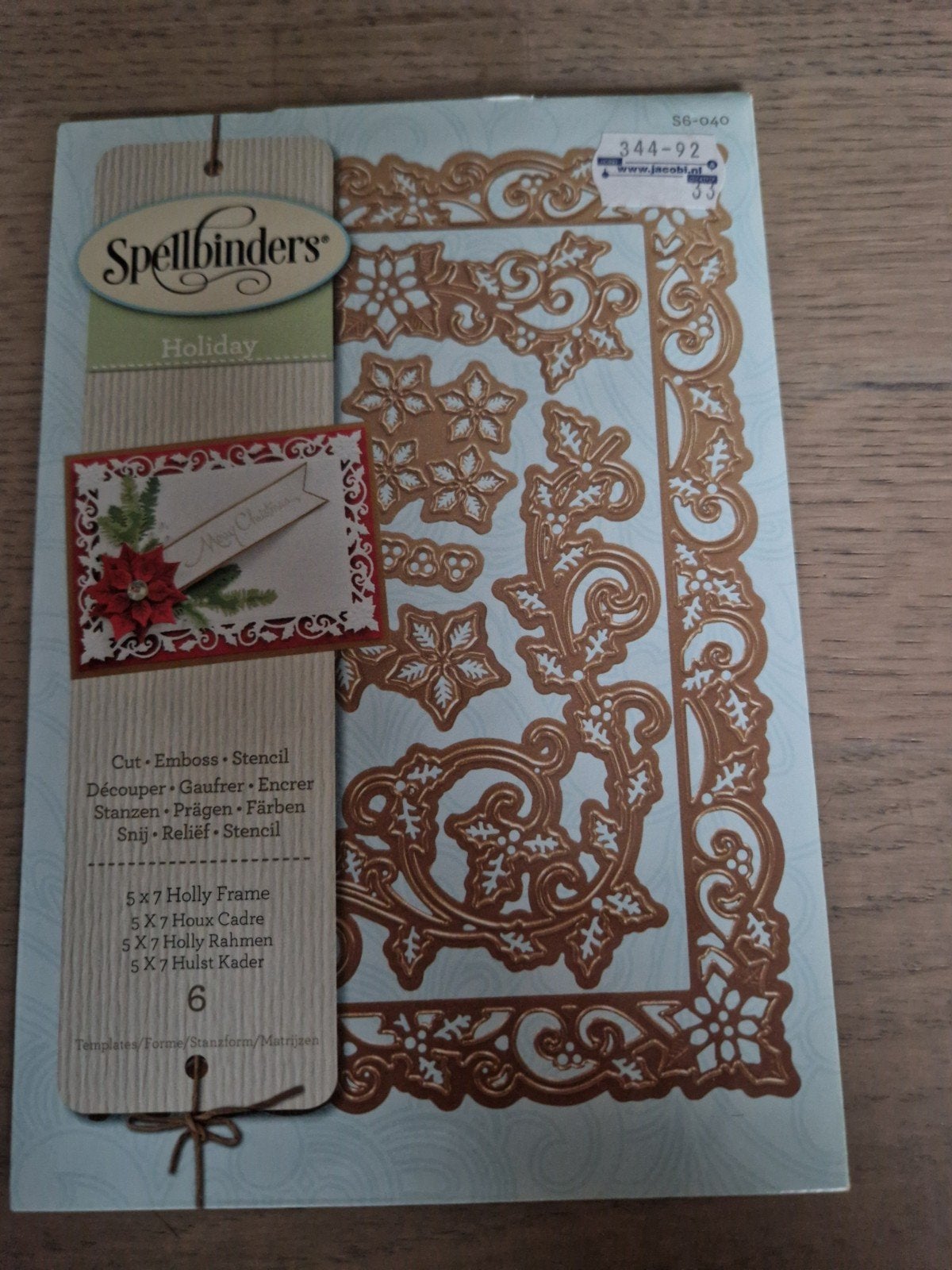 Spellbinders Holiday 5x7 Hulst Kaders Stansmessen, Hobby en Vrije tijd, Ophalen of Verzenden