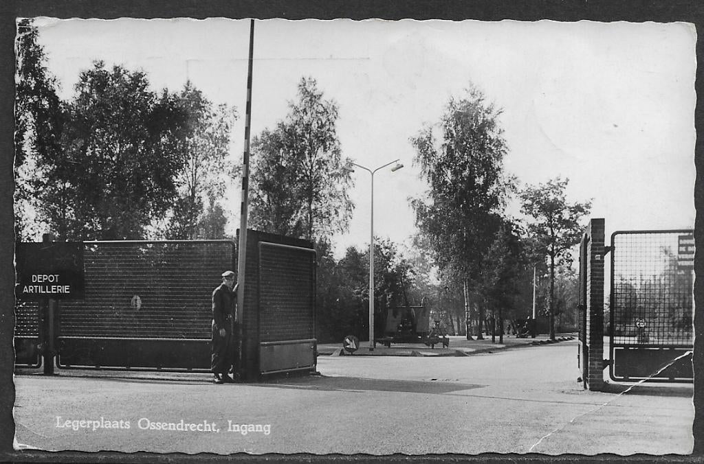 357 Ossendrecht Legerplaats met kniek rechts onder, Ophalen of Verzenden, Voor 1920, Gelopen, Noord-Brabant