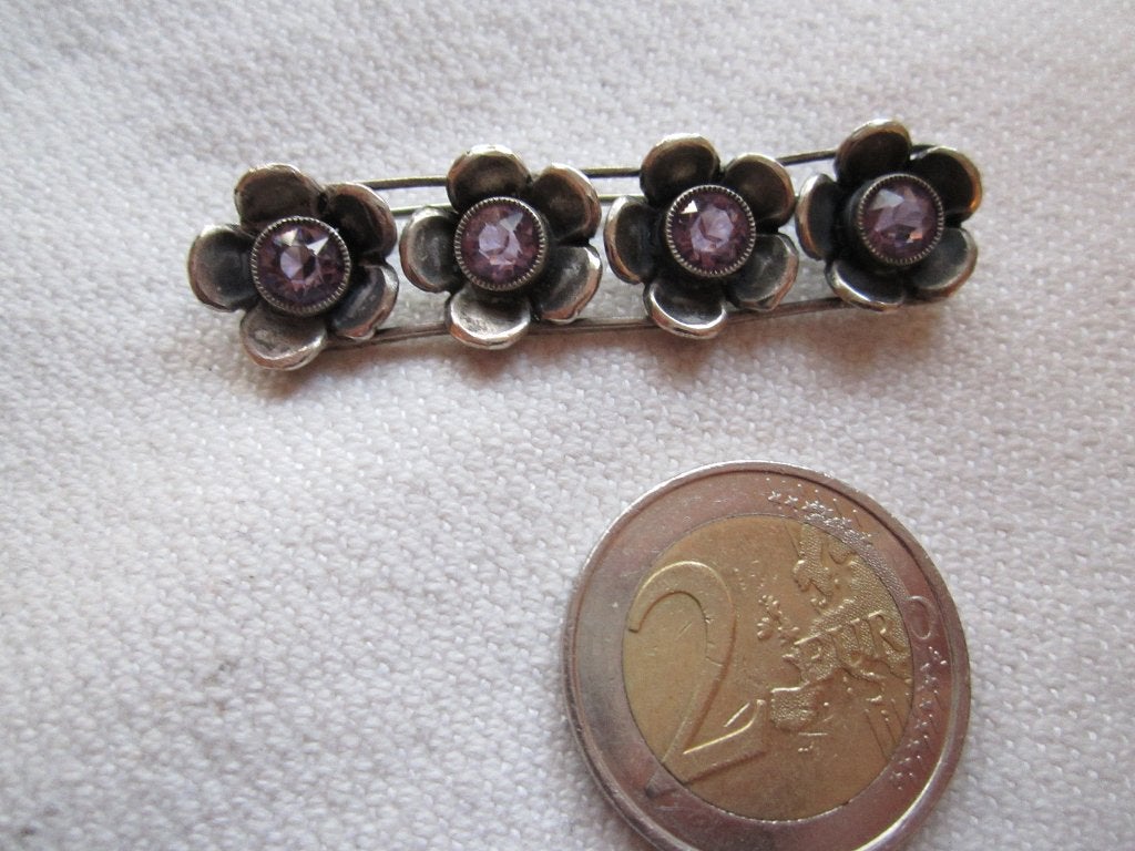 50.   Schitterende oude broche, zilver, Sieraden, Tassen en Uiterlijk, Antieke sieraden, Ophalen, Zilver, Broche