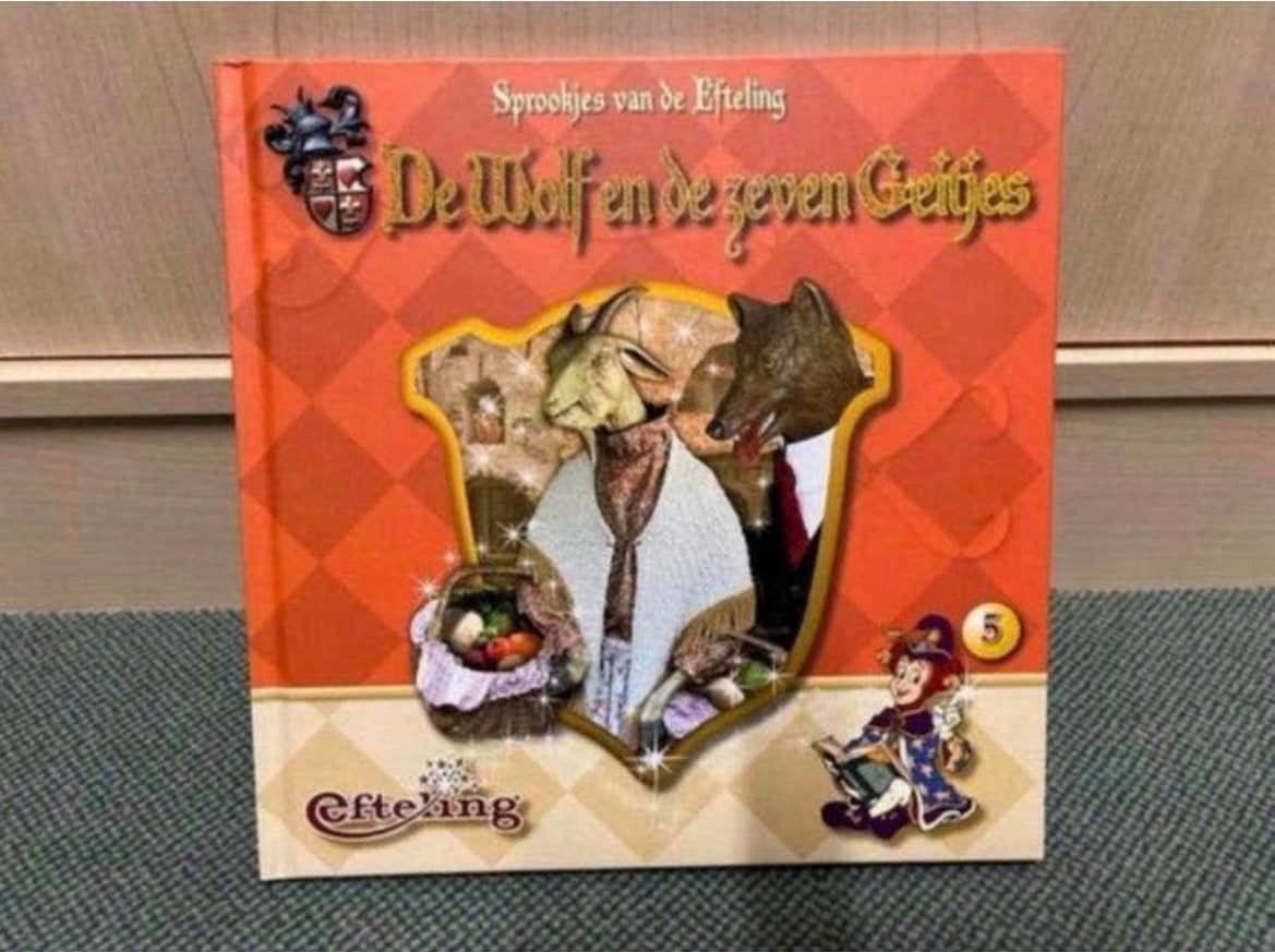 Efteling boek sprookje de wolf en de zeven geitjes Nieuw, Verzamelen, Efteling, Ophalen of Verzenden, Nieuw, Overige typen