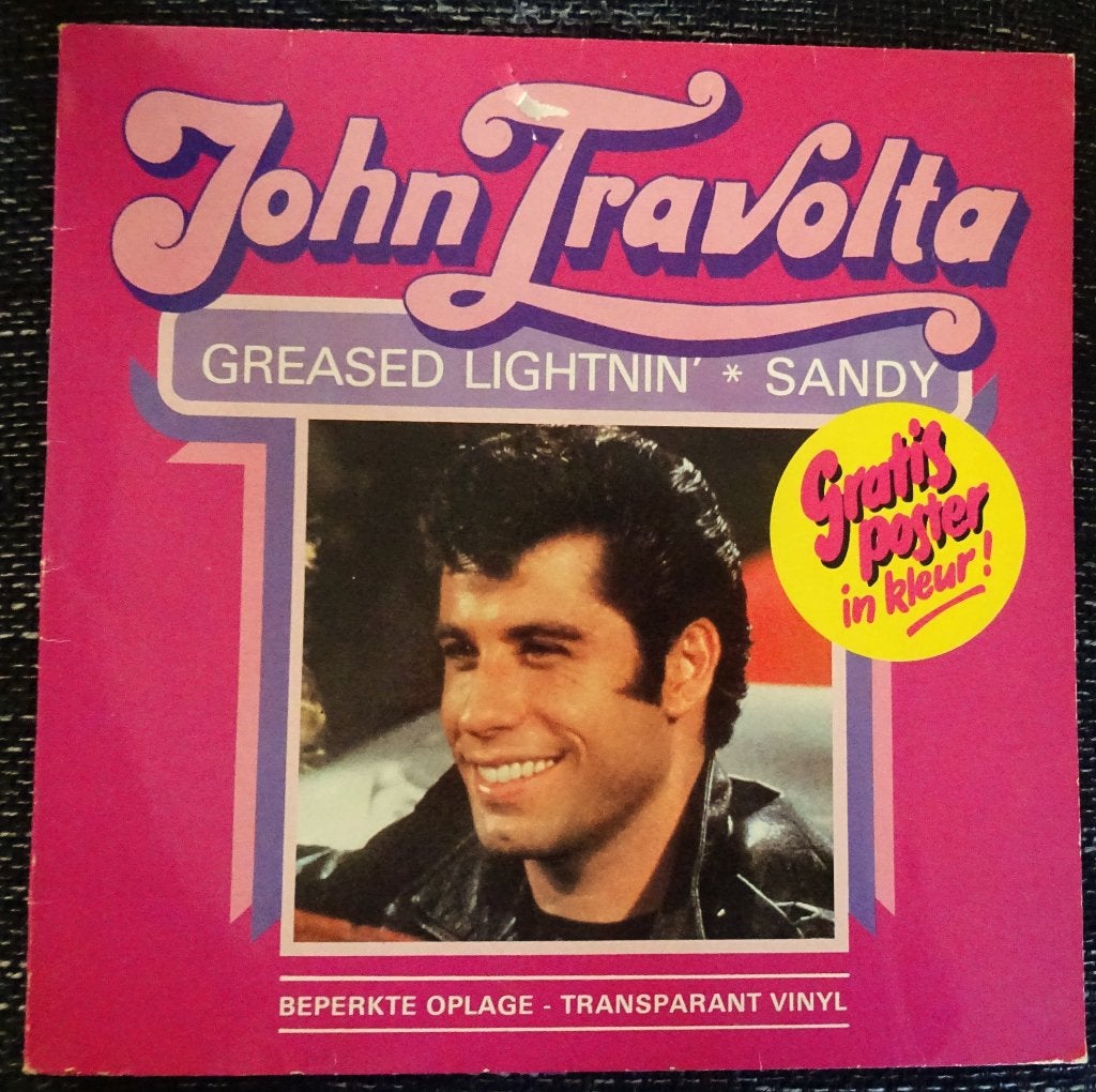 vinyl LP van JOHN TRAVOLTA  - Transparant  Pink vinyl, Cd's en Dvd's, Vinyl | Pop, Originele persing, Ophalen of Verzenden, 12 inch