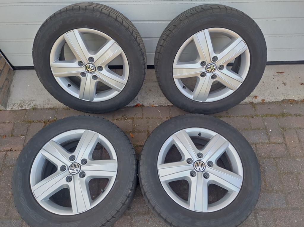 Orginele  VW fabrieksThunder velgenset met Dunlop banden, Ophalen, Bestelwagen, Banden en Velgen, Nieuw