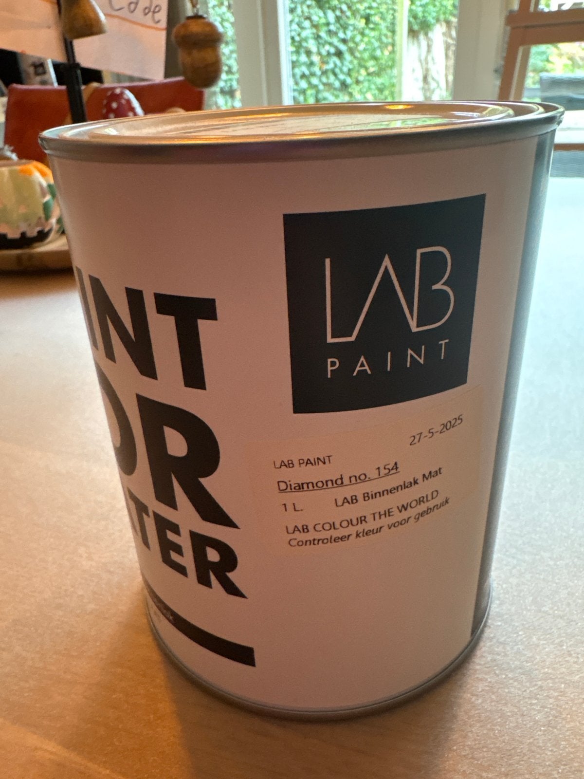 LAB Paint Binnenlak Mat Diamond no. 154 - 1L, Ophalen, Zo goed als nieuw, Roze, Lak