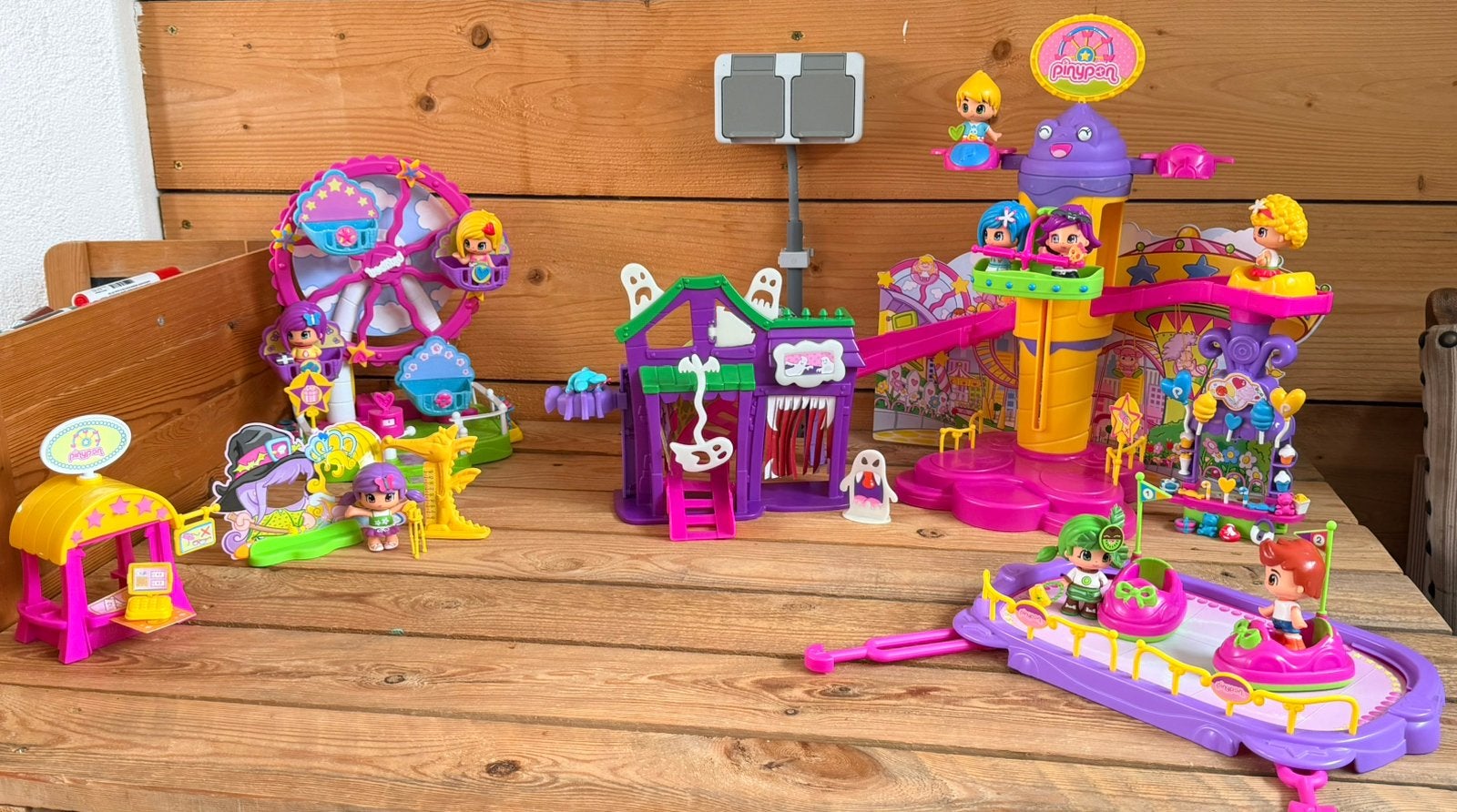 Pinypon Theme Park + reuzenrad, Ophalen of Verzenden, Gebruikt, Jongen of Meisje