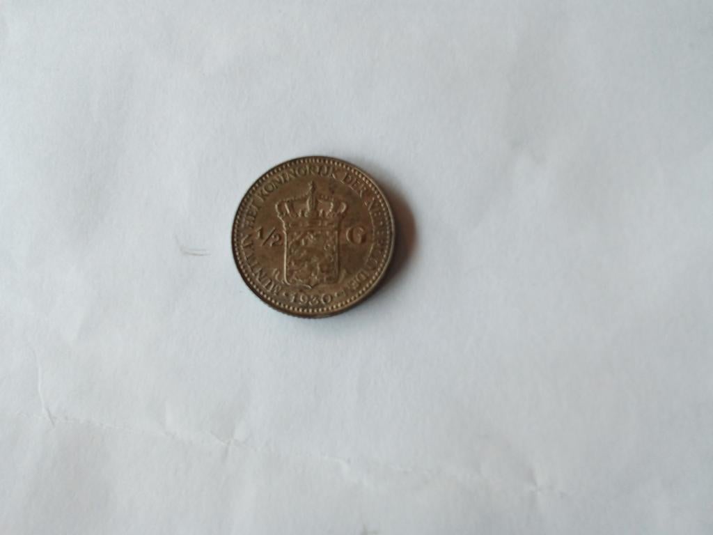 2,5 gulden Wilhelmina 1930 zilver, Ophalen of Verzenden, Overige landen, Zilver