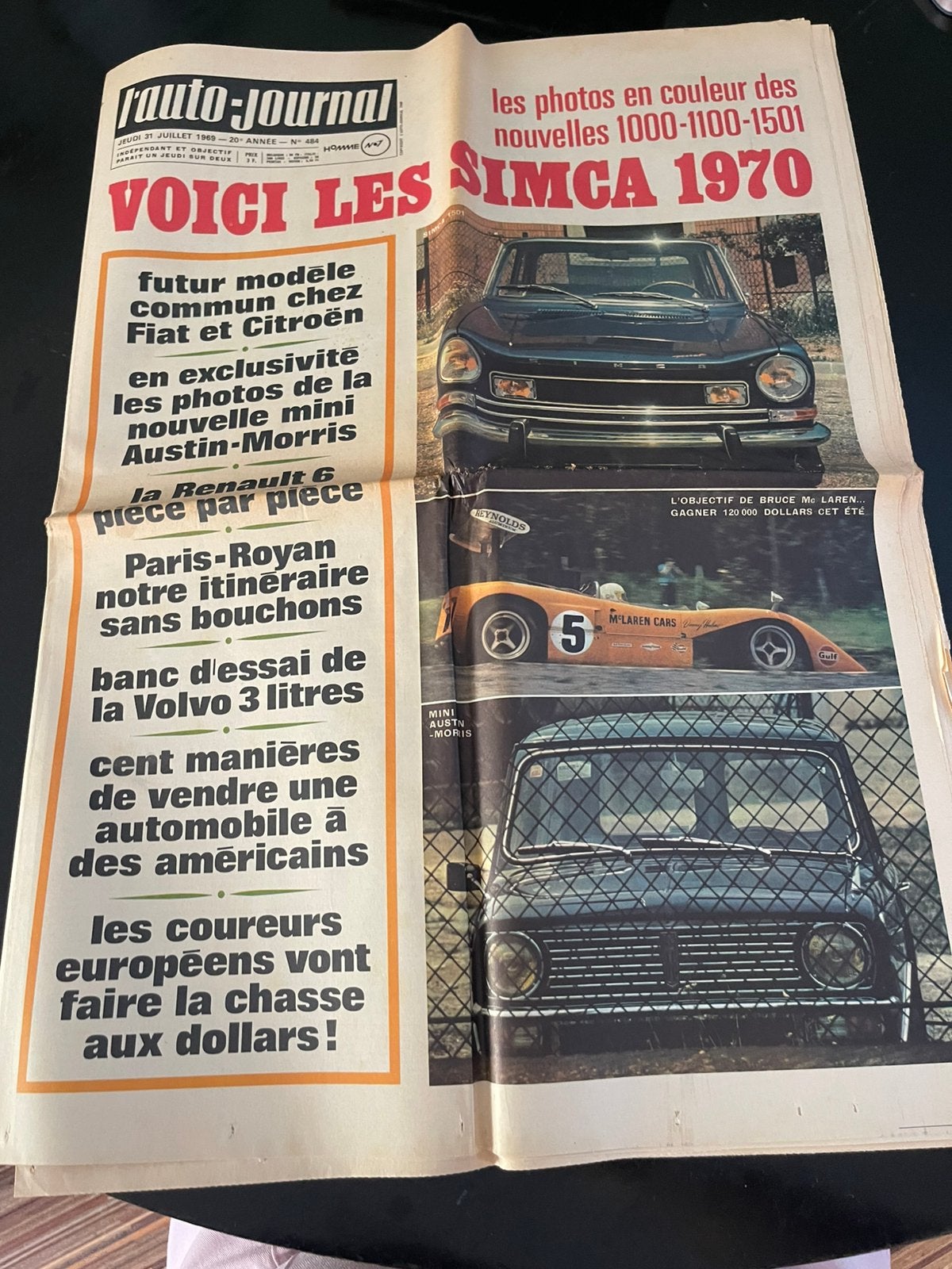 Vintage L’auto-journal 1969, Ophalen of Verzenden, 1960 tot 1980, Tijdschrift