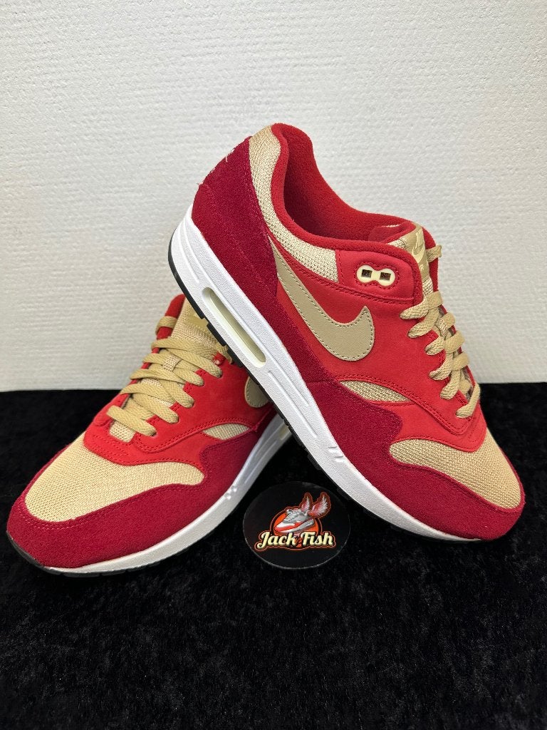 Nike air Max 1 Curry pack Red - size 45, Overige kleuren, Nike, Nieuw, Ophalen of Verzenden