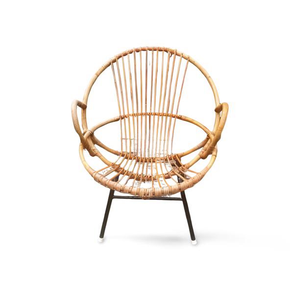 Vintage rotan stoel jaren 60, Ophalen