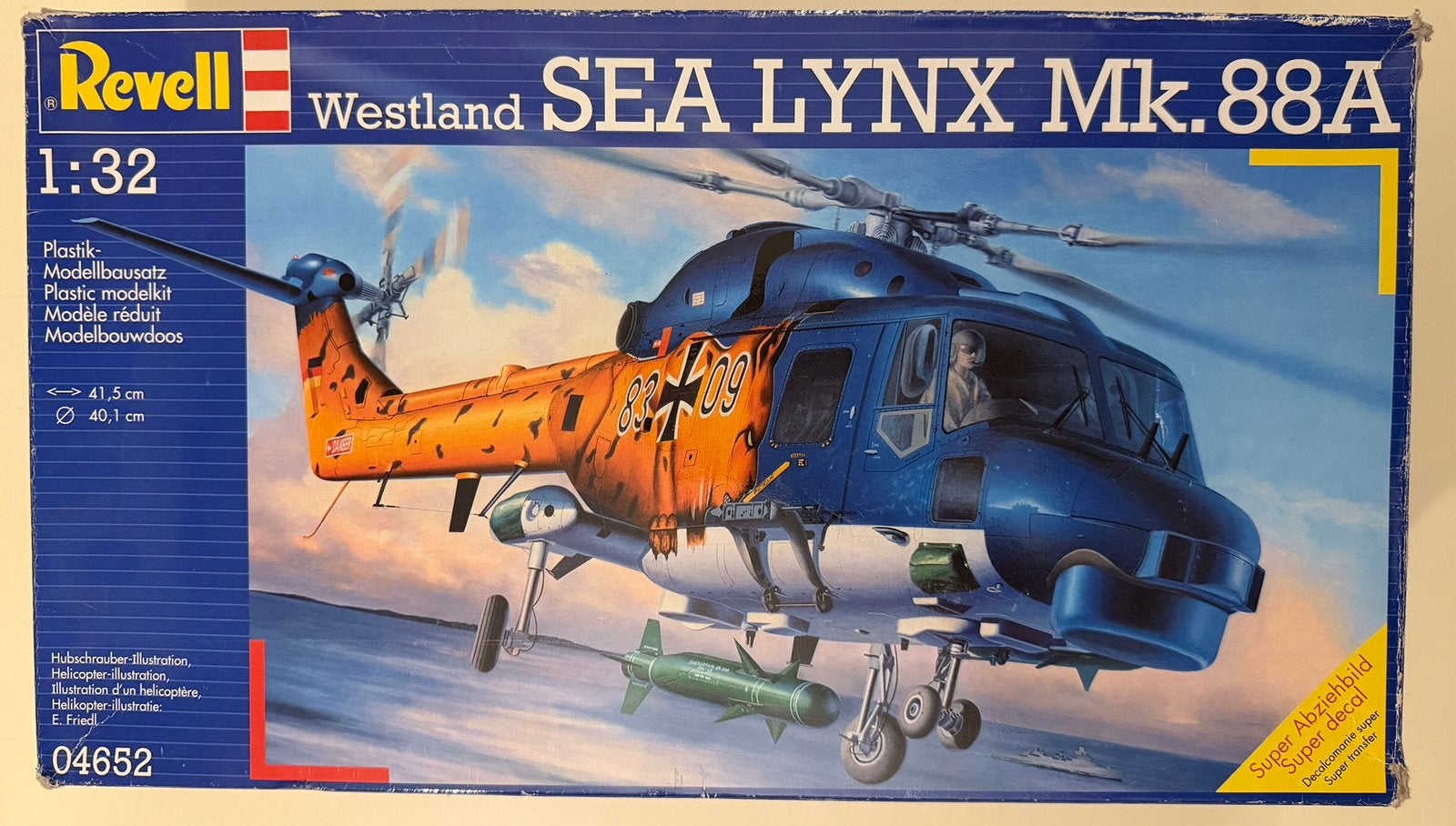Revell Westland Sea Lynx Mk.88A Modelbouw Helikopter 1/32, Nieuw, Ophalen of Verzenden, Groter dan 1:72, Revell