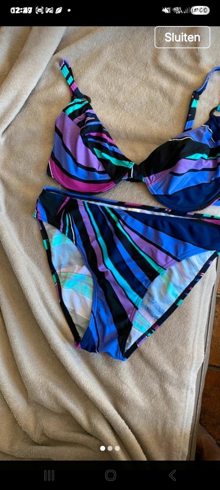 Twkeka bikini met strepen - Maat 40 (Cup D/E), Kleding | Dames, Tweka, Ophalen of Verzenden