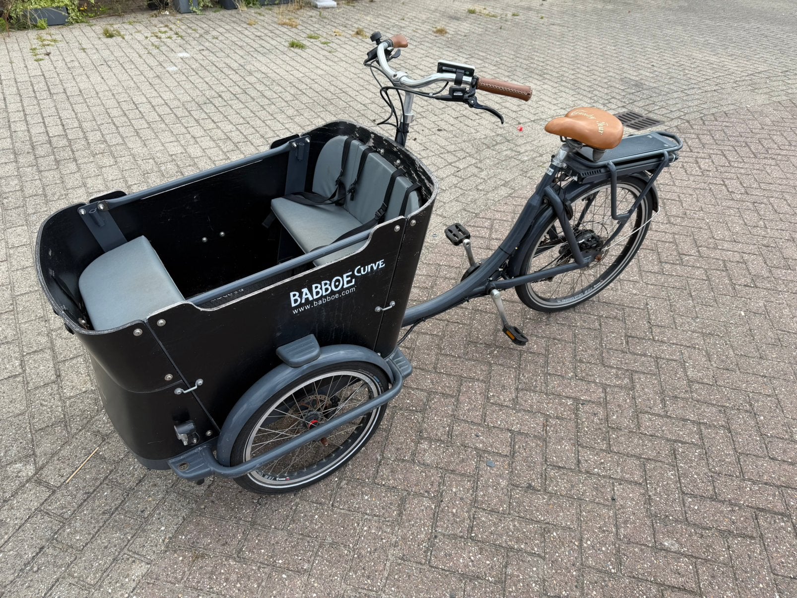 Babboe curve elektrische, Fietsen en Brommers, Fietsen | Bakfietsen, Ophalen, Gebruikt, Overige merken, Elektrisch