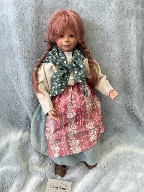 Susi Eimer pop origineel porselein meisje 47cm., Ophalen of Verzenden, Zo goed als nieuw, Pop