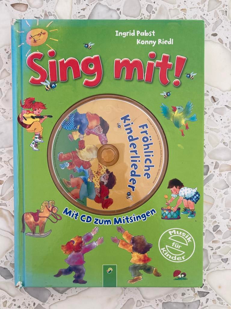 Sing mit! Kinderliedjesboek met CD - Ingrid Pabst, Ophalen of Verzenden, Gebruikt, Muziek, Tot 2 jaar