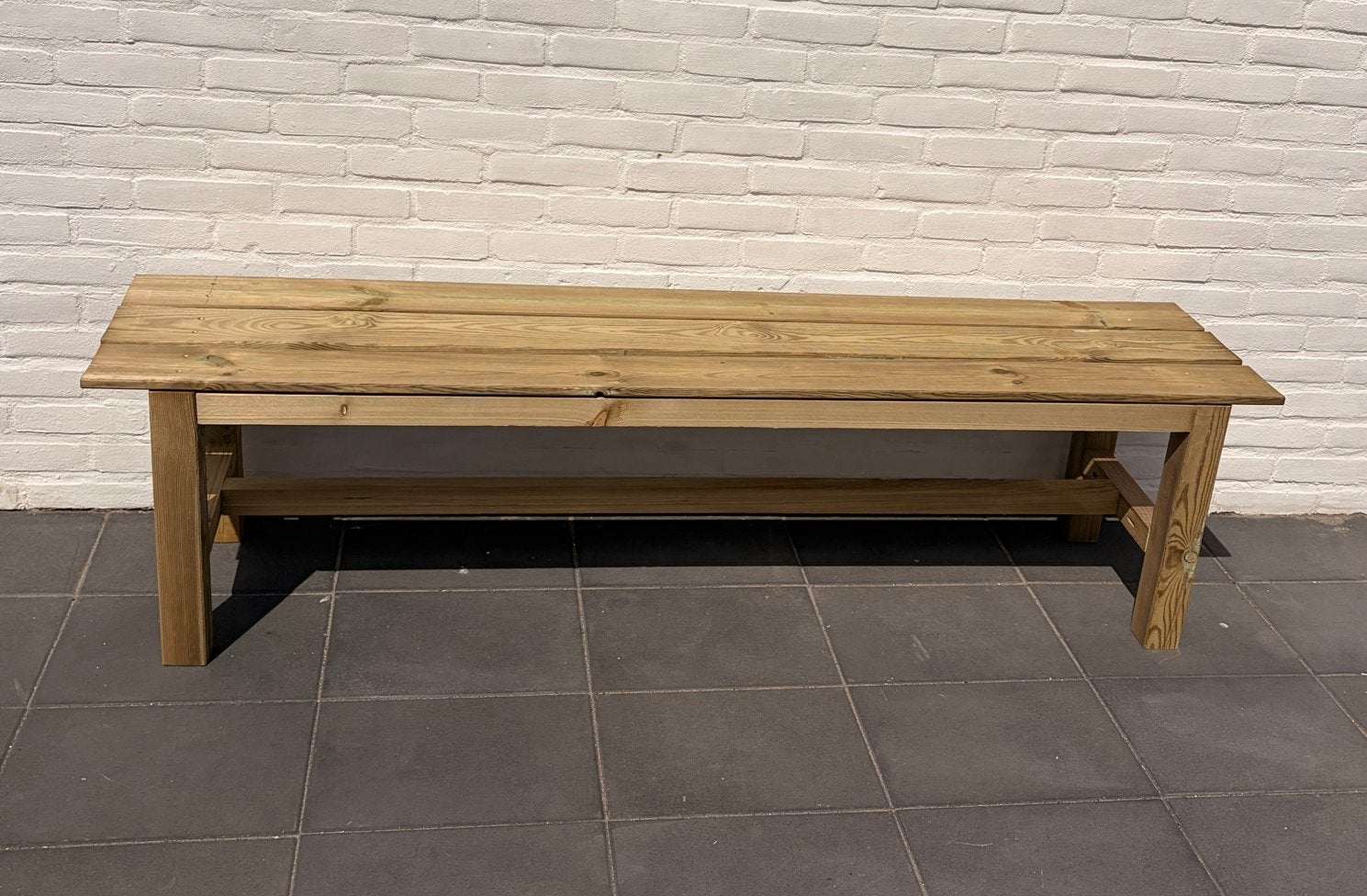 Nieuwe houten tuinbank - 180x43x46 cm, Tuin en Terras, Tuinbanken, Ophalen, Nieuw, Hout