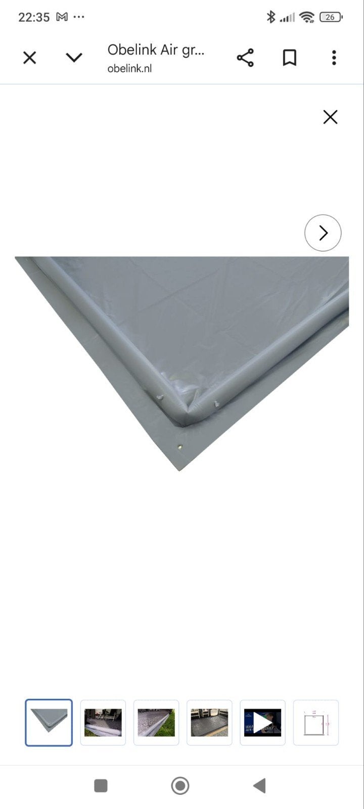 Obelink Air voortent grondzeil 300x320 cm, Tuin en Terras, Ophalen, Gebruikt, Overige typen, Minder dan 4 meter