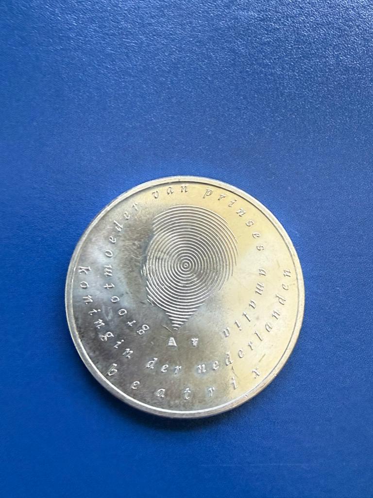 10 Euro munt geboorte Amalia, Ophalen of Verzenden, Koningin Beatrix, Euro's, Zilver