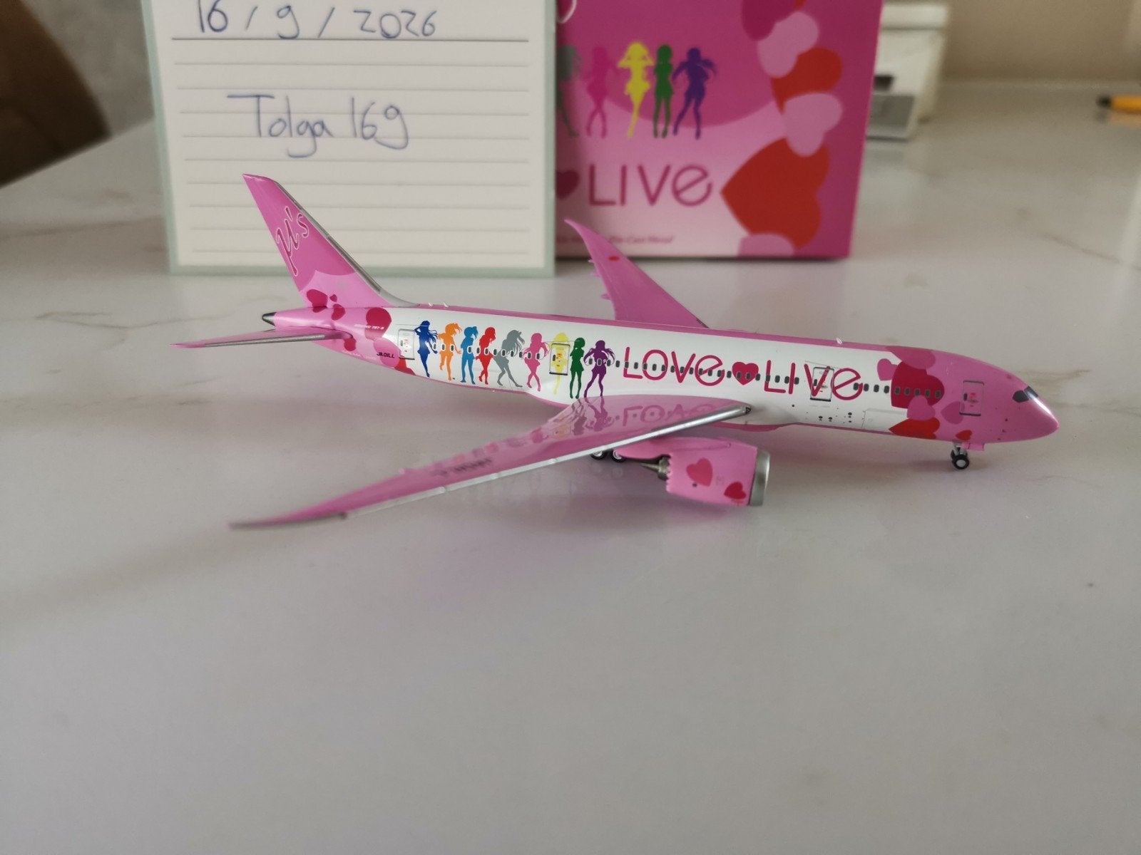 Love Live B787-8 NG Models 1:400 59025 JA01LL, Overige merken, 1:200 of kleiner, Nieuw, Ophalen of Verzenden