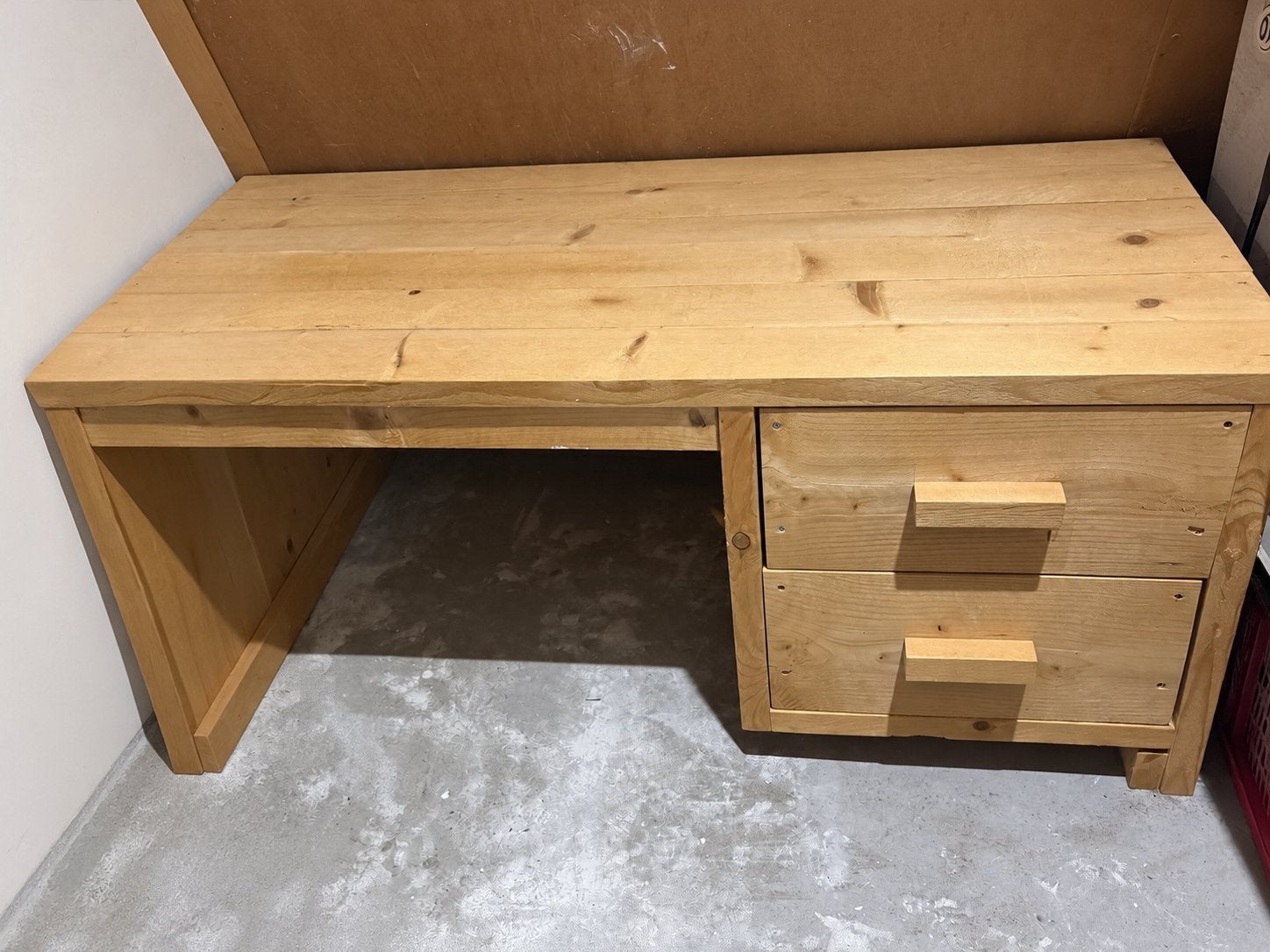 Mooi houten kinderbureautje met lades, Ophalen, Gebruikt, Kinderbureau, Bruin