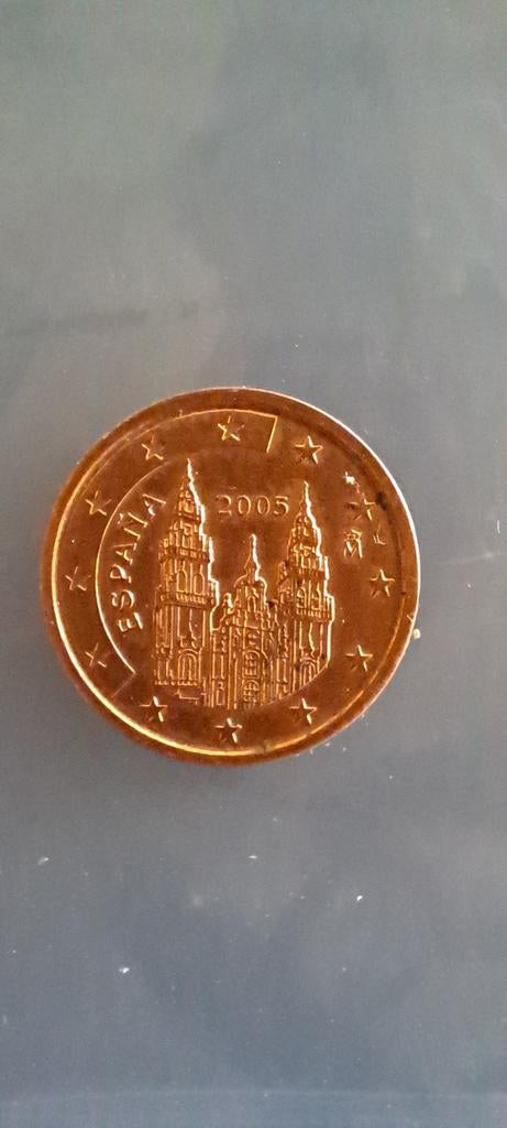 2 Cent Euromunt Spanje 2005 - Santiago de Compostela, Postzegels en Munten, Munten | Europa | Euromunten, Ophalen of Verzenden