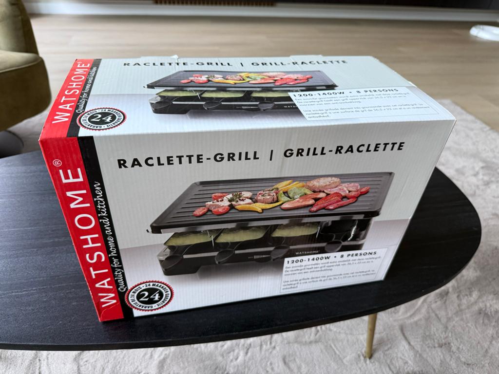Nieuwe Raclette-Grill | Gourmetstel voor 8 personen, Ophalen of Verzenden, Nieuw, 8 personen of meer