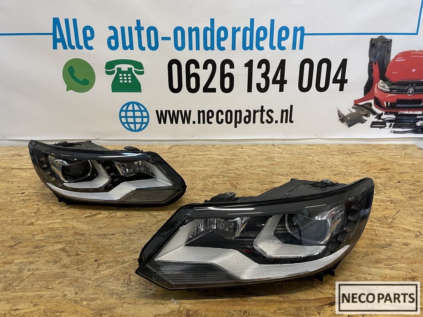 VW TIGUAN 5N 5N1 XENON LED KOPLAMPEN ORIGINEEL, Gebruikt, -, Volkswagen, -
