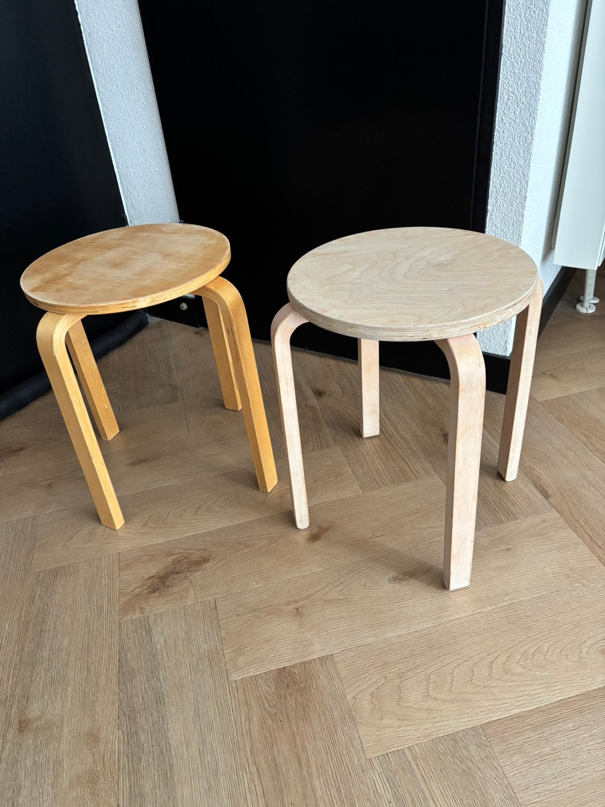 Ikea vintage Frosta krukjes 2x, Huis en Inrichting, Ophalen of Verzenden, Gebruikt, Hout