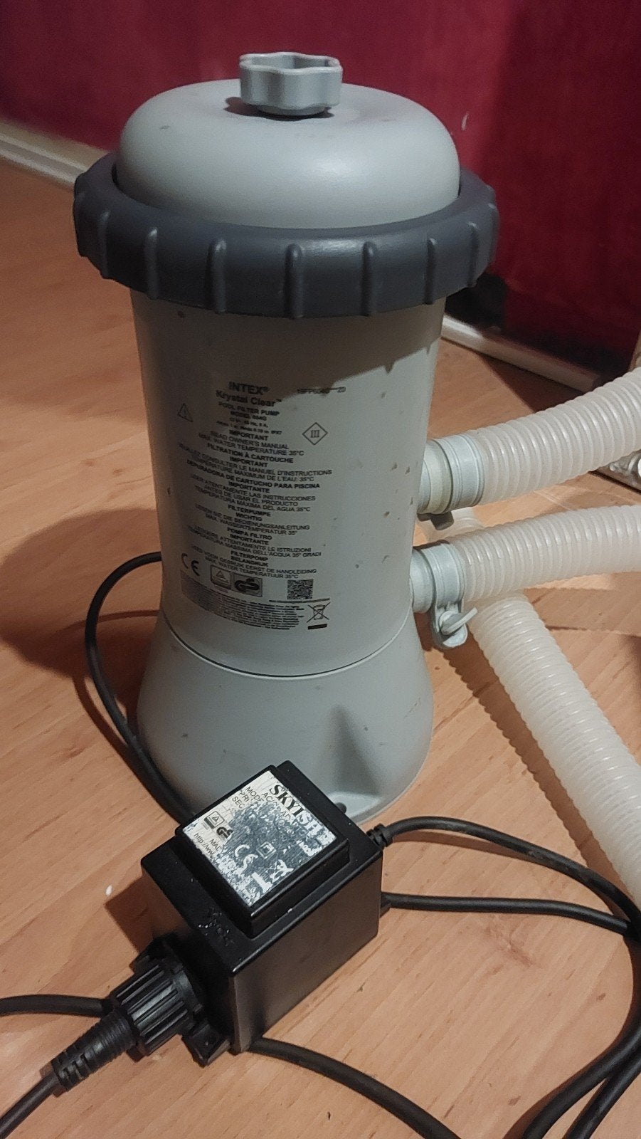 Intex zwembadpomp met filter en adapter, Ophalen, Gebruikt, Zwembadpomp