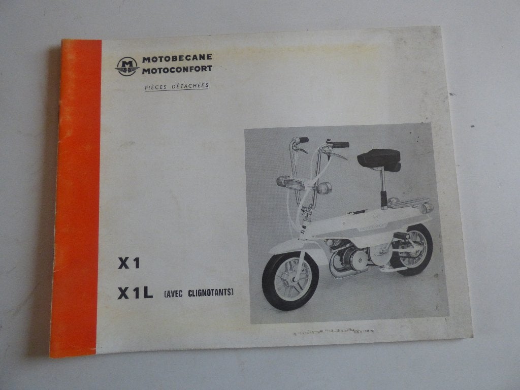 MOTOBECANE MOTOCONFORT TYPE X1 / X1L ONDERDELENLIJST, Ophalen of Verzenden, Gebruikt