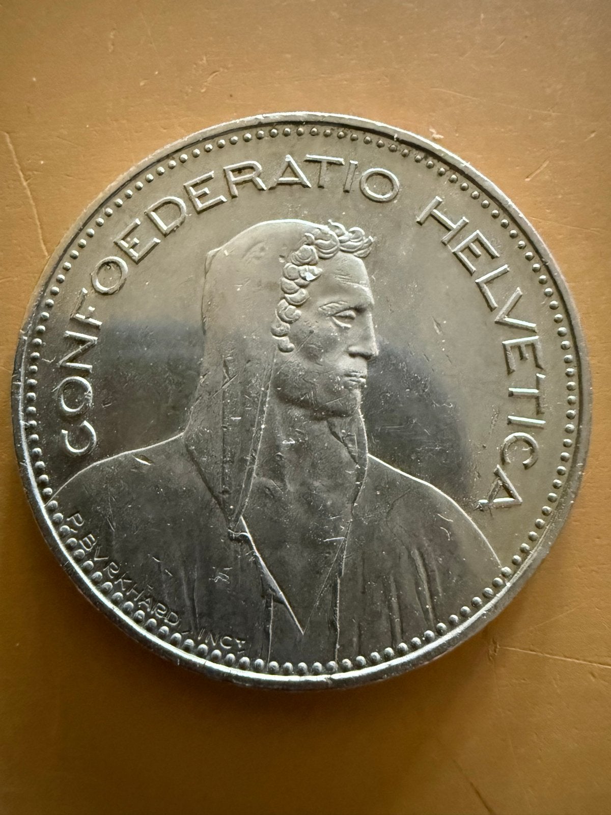 Zwitserse 5 Franken munt 1996 - Confœderatio Helvetica, Postzegels en Munten, Ophalen of Verzenden, Frankrijk, Losse munt