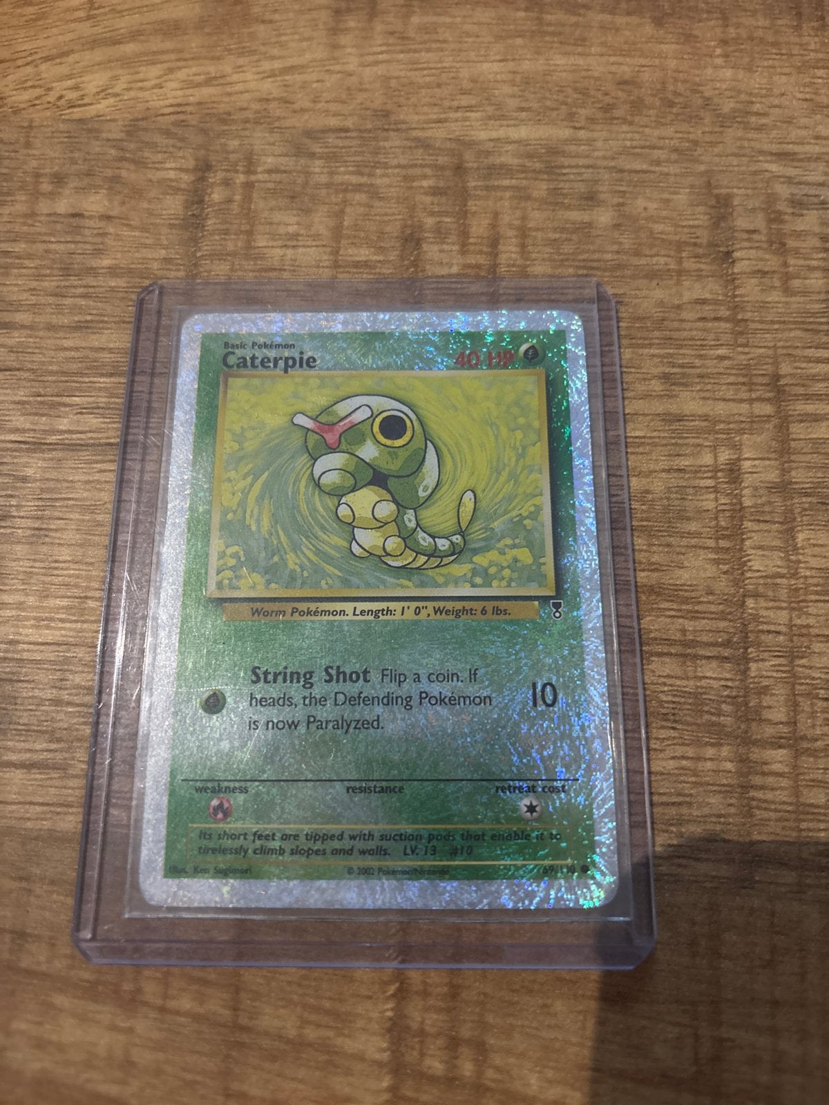 Caterpie Legendary Collection 69/110 reverse holo kaart, Hobby en Vrije tijd, Ophalen of Verzenden, Gebruikt, Losse kaart, Foil