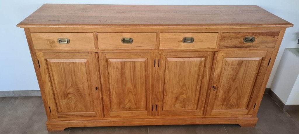 Dressoir teak (massief), Ophalen, Gebruikt, 25 tot 50 cm, 150 tot 200 cm