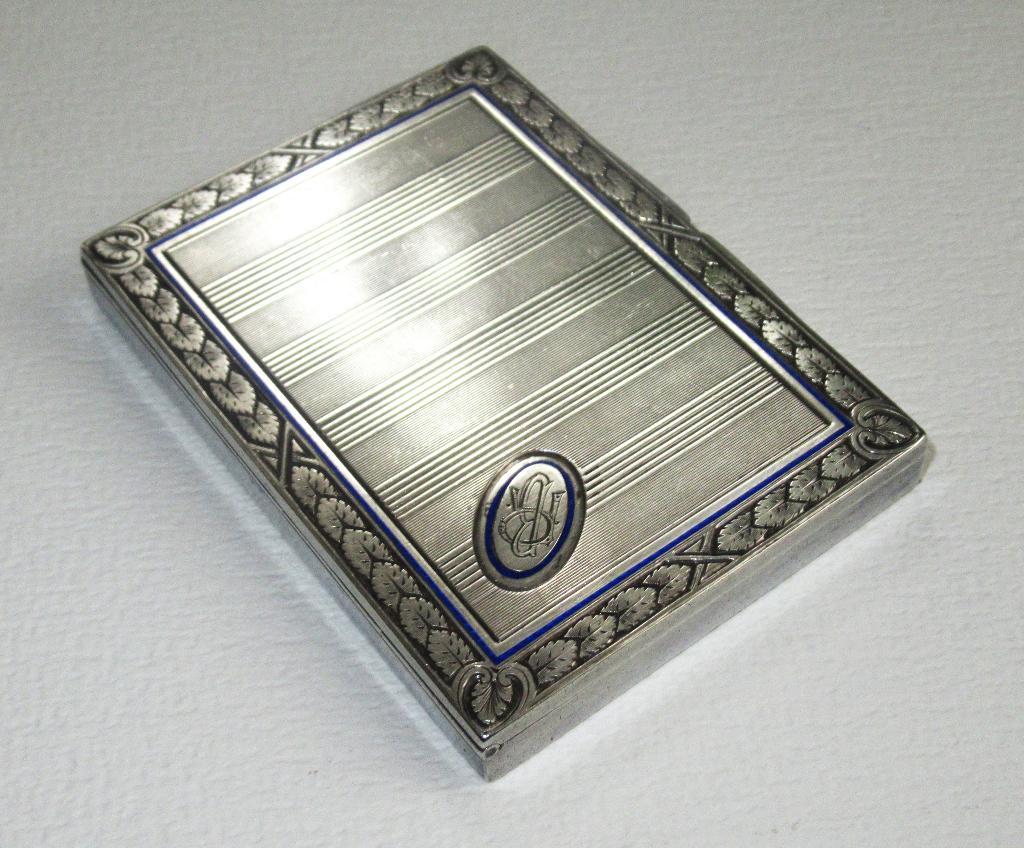 Art Deco Zilveren 900 sigarettendoos van de jaren 30., Ophalen of Verzenden, Zilver