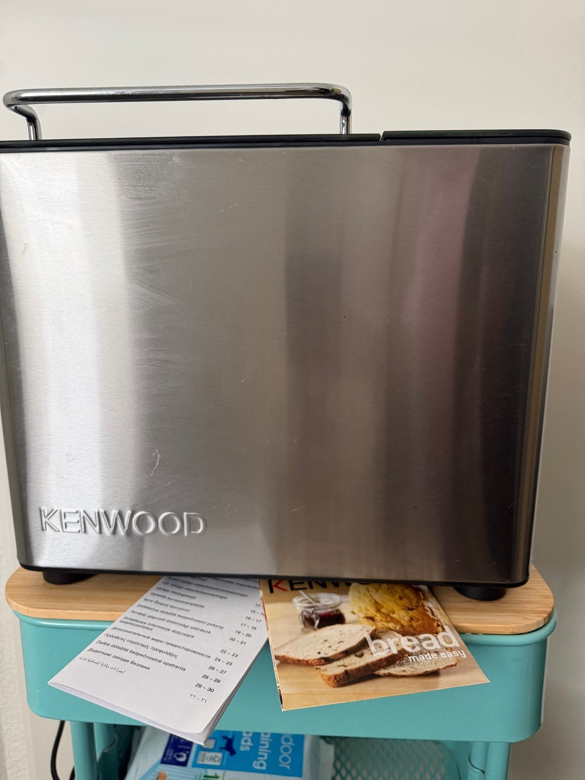 Kenwood Broodbakmachine BM450 - Zo goed als nieuw, 800 tot 1200 gram deeg, Zo goed als nieuw, Kijkvenster, Ophalen
