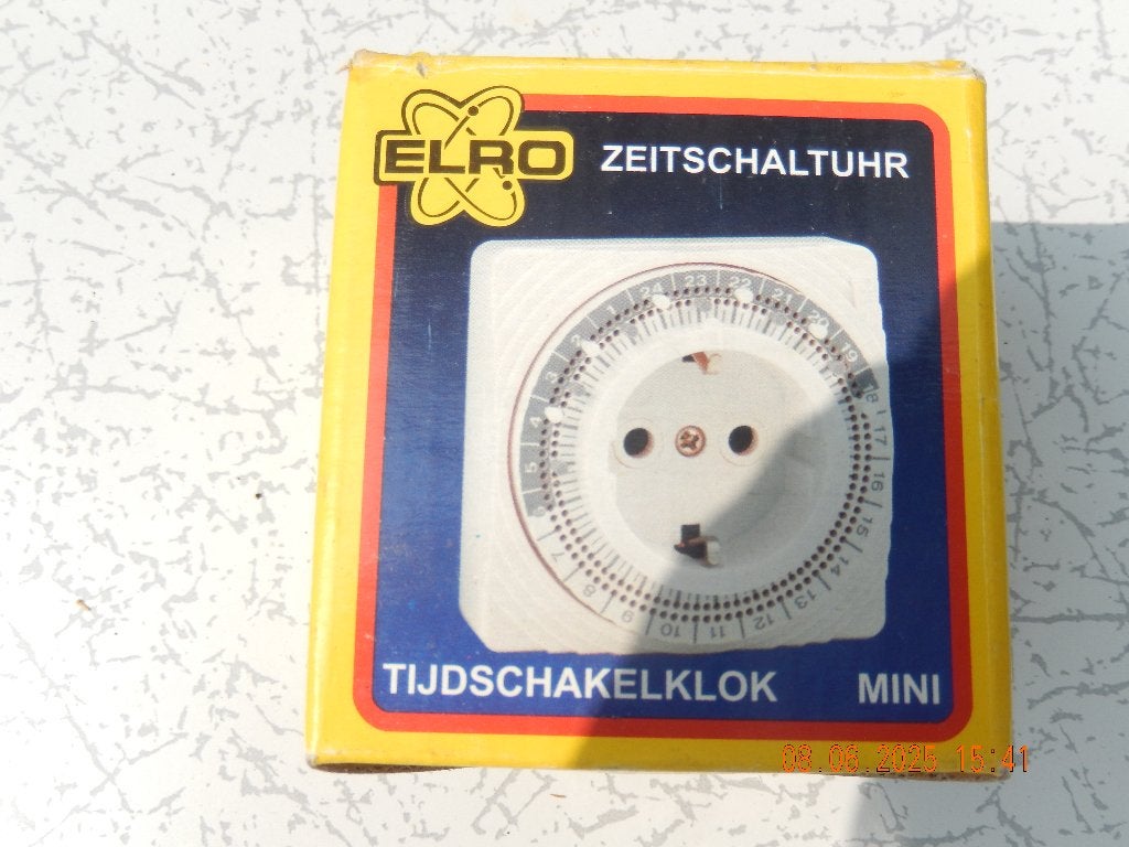 ELRO tijdschakelklok mini / analoog timer / tijdschakelaar, Ophalen of Verzenden, Nieuw, Overige merken, Schakelaar