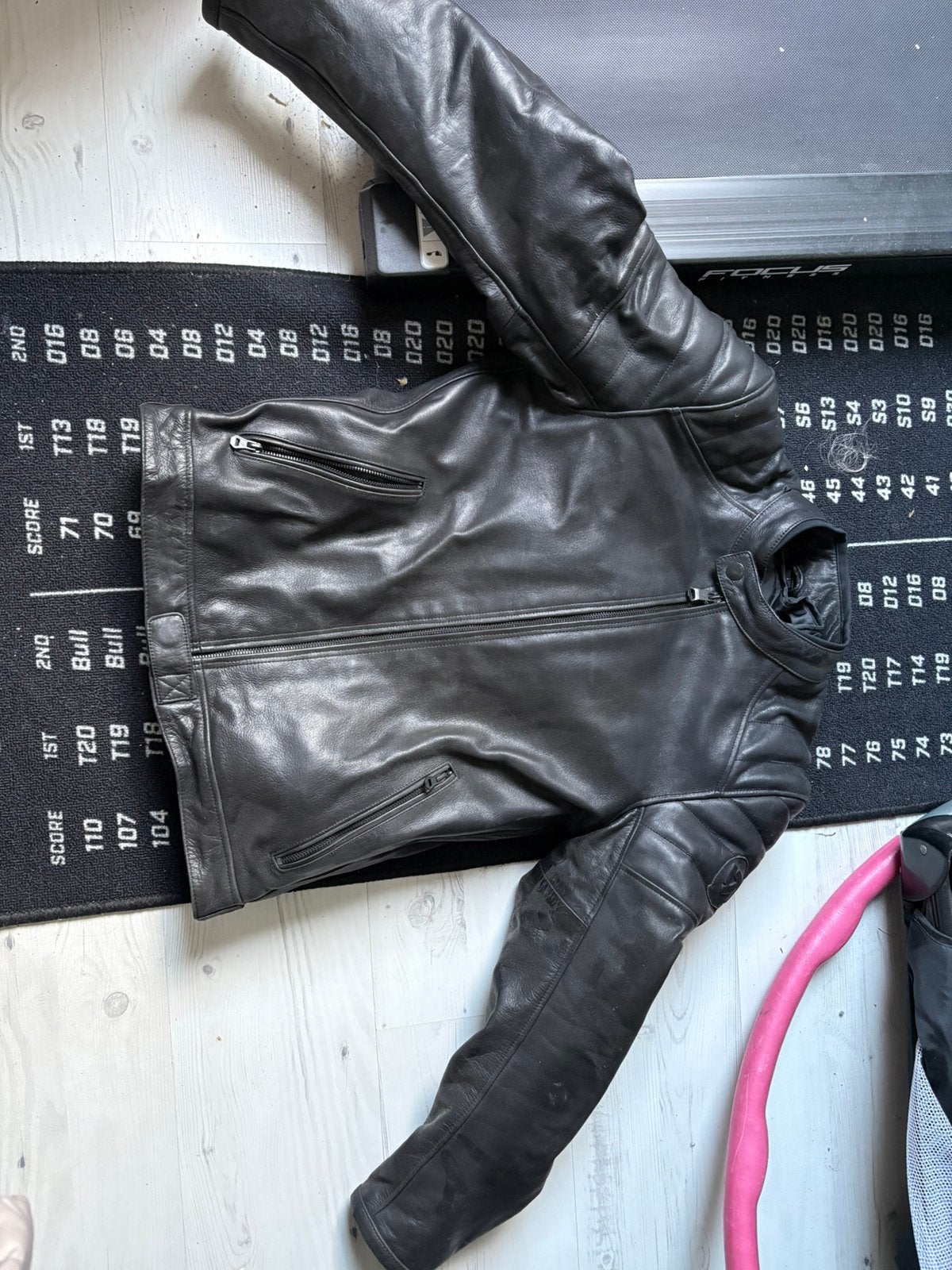 REV'IT! Prometheus Leren Motorjas - Zwart - Maat 48 (M), Motoren, Kleding | Motorkleding, Jas | leer, Tweedehands, Ophalen of Verzenden