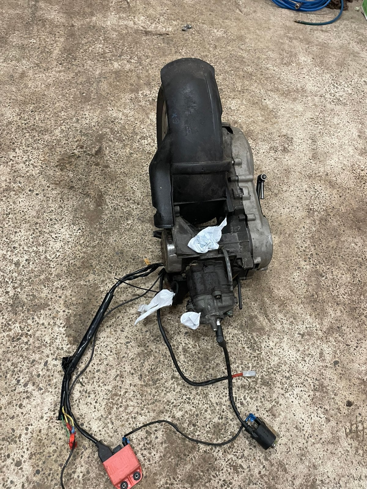 Piaggio Hexagon 125cc blok, Ophalen
