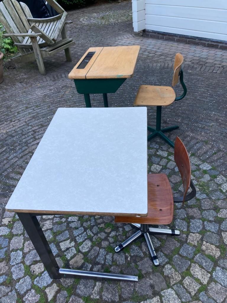 schoolbankjes, Ophalen, Gebruikt, Tafel(s) en Stoel(en)