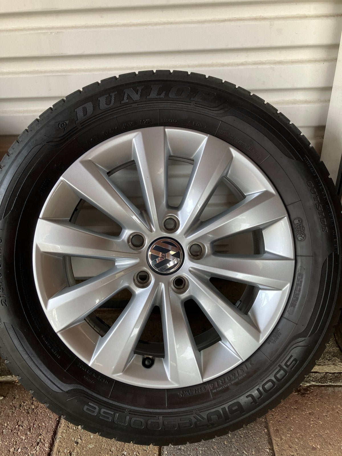Originele VW velgen 5x112 met banden (DOT 2018), Auto-onderdelen, Banden en Velgen, Ophalen, 16 inch, Banden en Velgen, Personenwagen