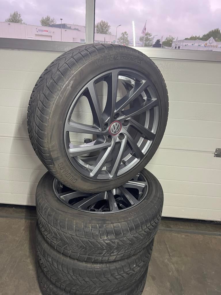 Volkswagen velgen steekmaat 5 keer 112 met banden, Ophalen, 18 inch, Banden en Velgen, Personenwagen