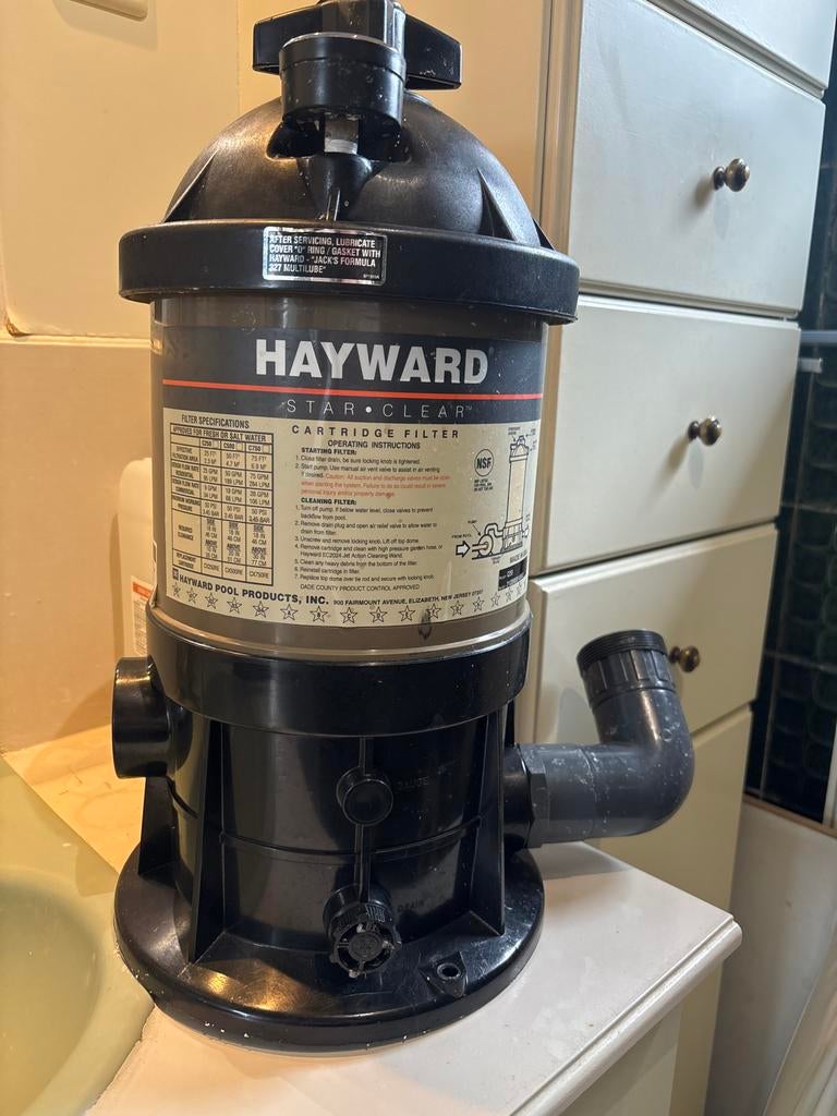 Hayward cartridgefilter star clear, Ophalen, Gebruikt