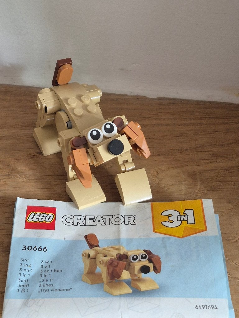 Lego creator hond 30666, Ophalen of Verzenden, Gebruikt, Lego