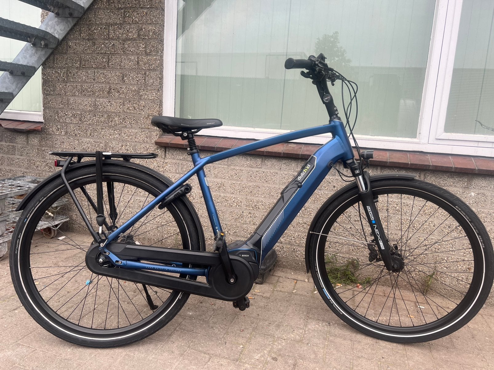 Nette dutch id elektrische herenfiets bosch middenmotor, Fietsen en Brommers, 53 tot 57 cm, Ophalen of Verzenden, Zo goed als nieuw