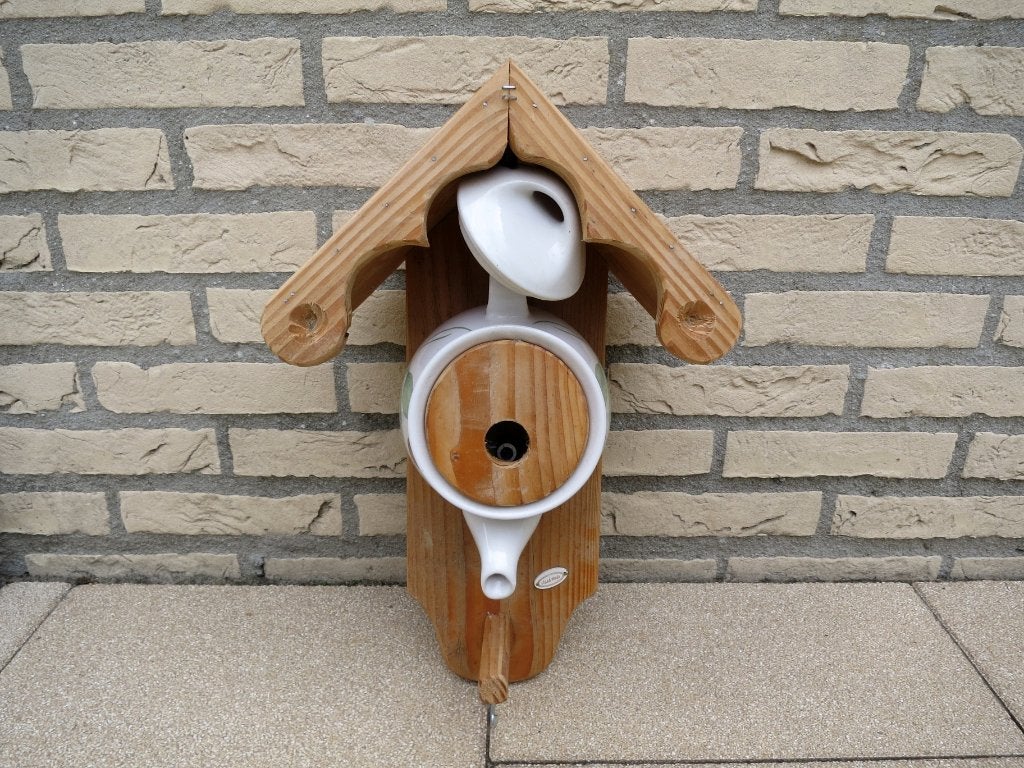 Handgemaakt Theepot vogelhuisje nieuw, Ophalen of Verzenden, Nieuw