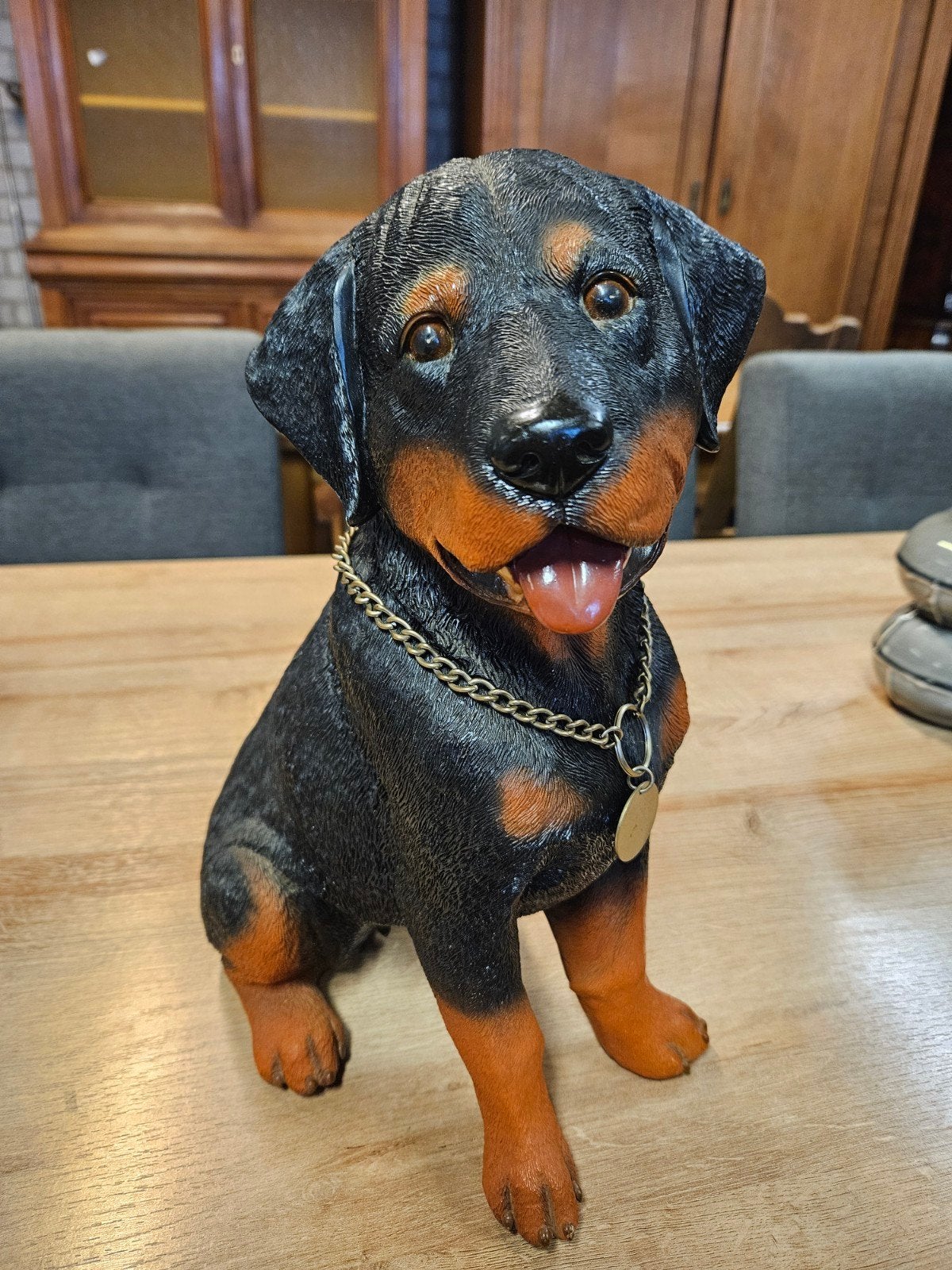 Decoratieve Rottweiler beeld 30 cm, Ophalen, Nieuw