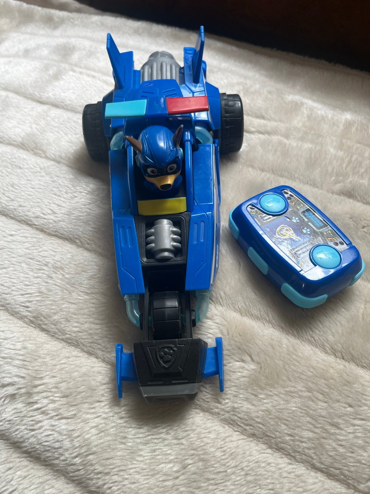 Paw Patrol Bestuurbare Auto - Chase's Race & Go Deluxe Voert, Ophalen of Verzenden, Gebruikt, Afstandsbediening