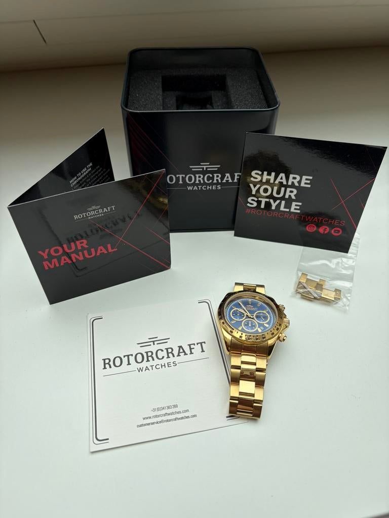 Heren horloge Rotorcraft rc2701, Sieraden, Tassen en Uiterlijk, Horloges | Heren, Overige merken, Staal, Polshorloge, Nieuw