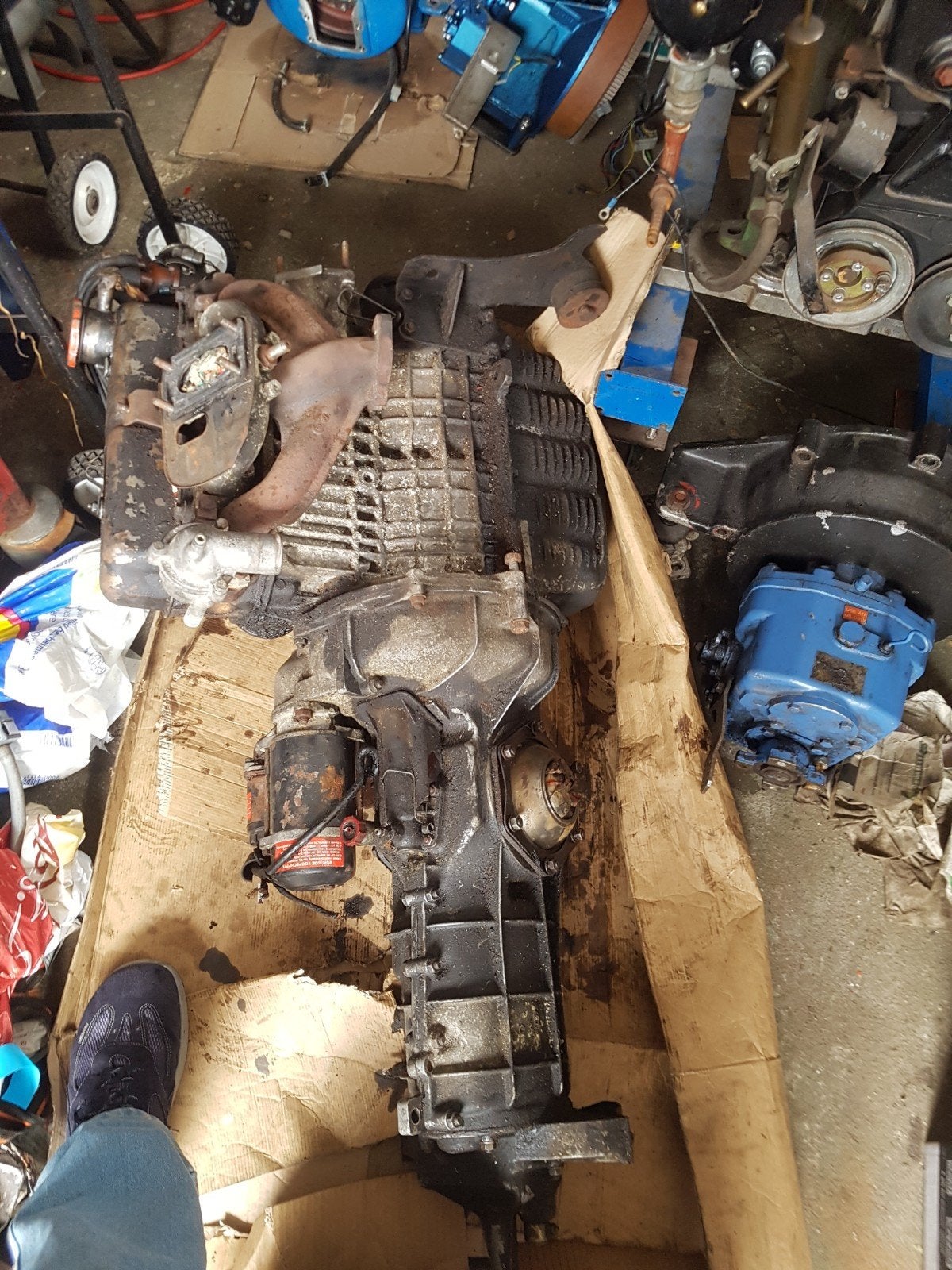 motorblok met versnellingsbak skoda 105 oldtimer, Ophalen, Gebruikt, Skoda
