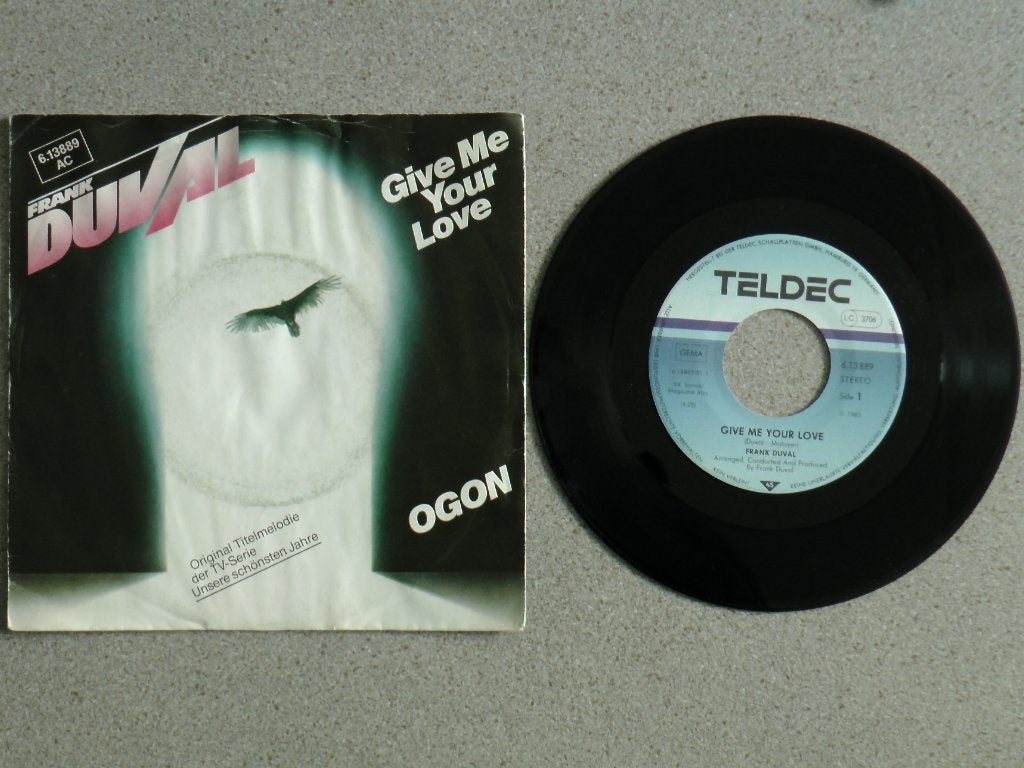 Frank Duval - Give me your love VINYL SINGLE, Gebruikt, 7 inch, Pop, Fotohoes