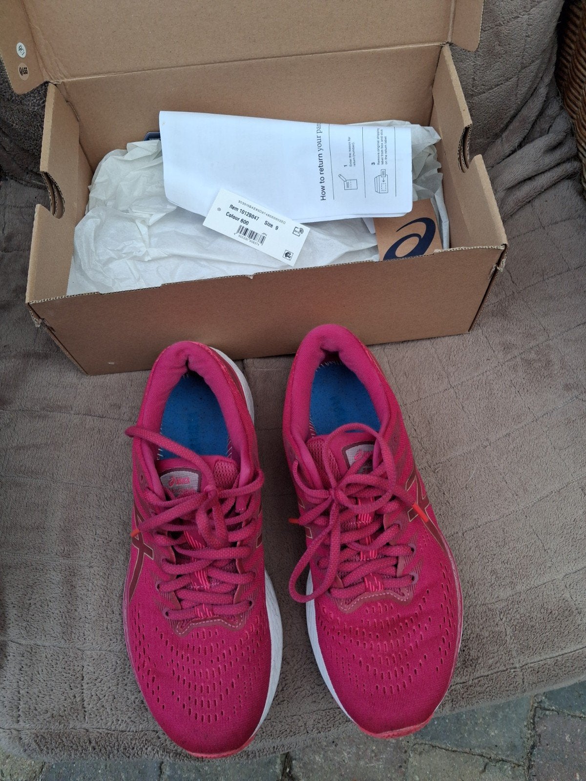 ASICS GEL-KAYANO 28 Dames Hardloopschoenen - Fuchsia Rood, Sportschoenen, Ophalen of Verzenden, Zo goed als nieuw, ASICS